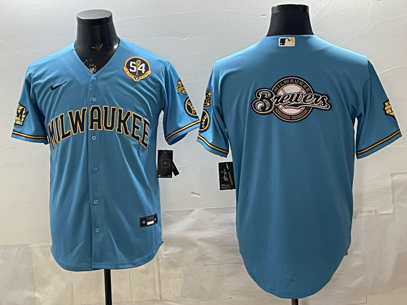 Men 2026 Milwaukee Brewers blank blue Game Nike MLB Jersey 0403002->milwaukee brewers->MLB Jersey